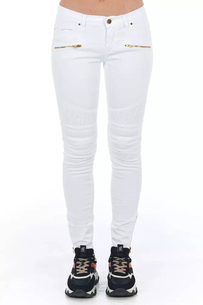 Frankie Morello Weiße Baumwolljeans für Damen