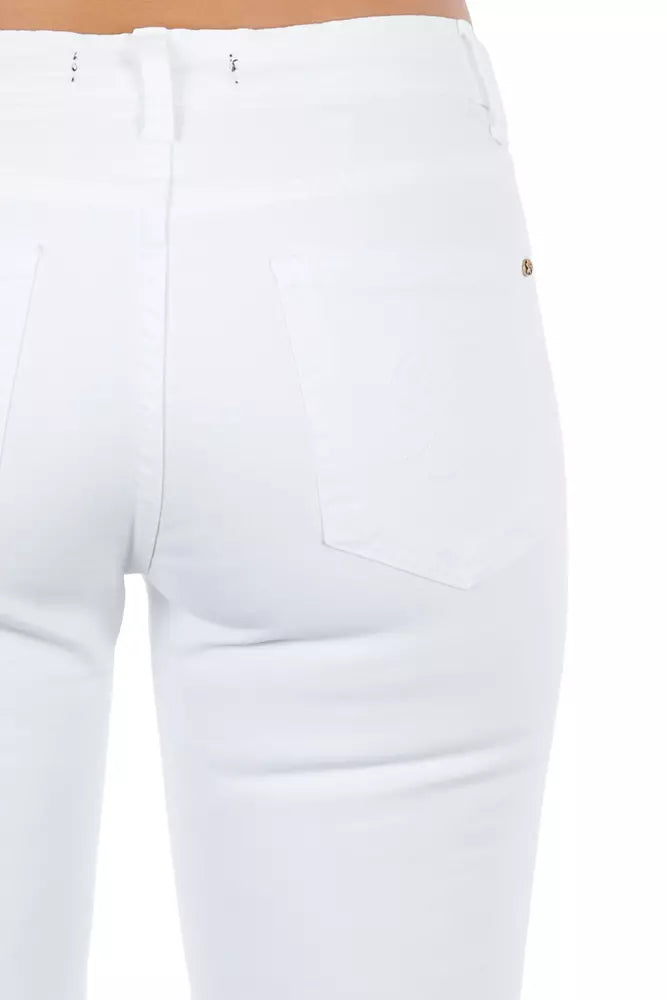 Frankie Morello Weiße Baumwolljeans für Damen