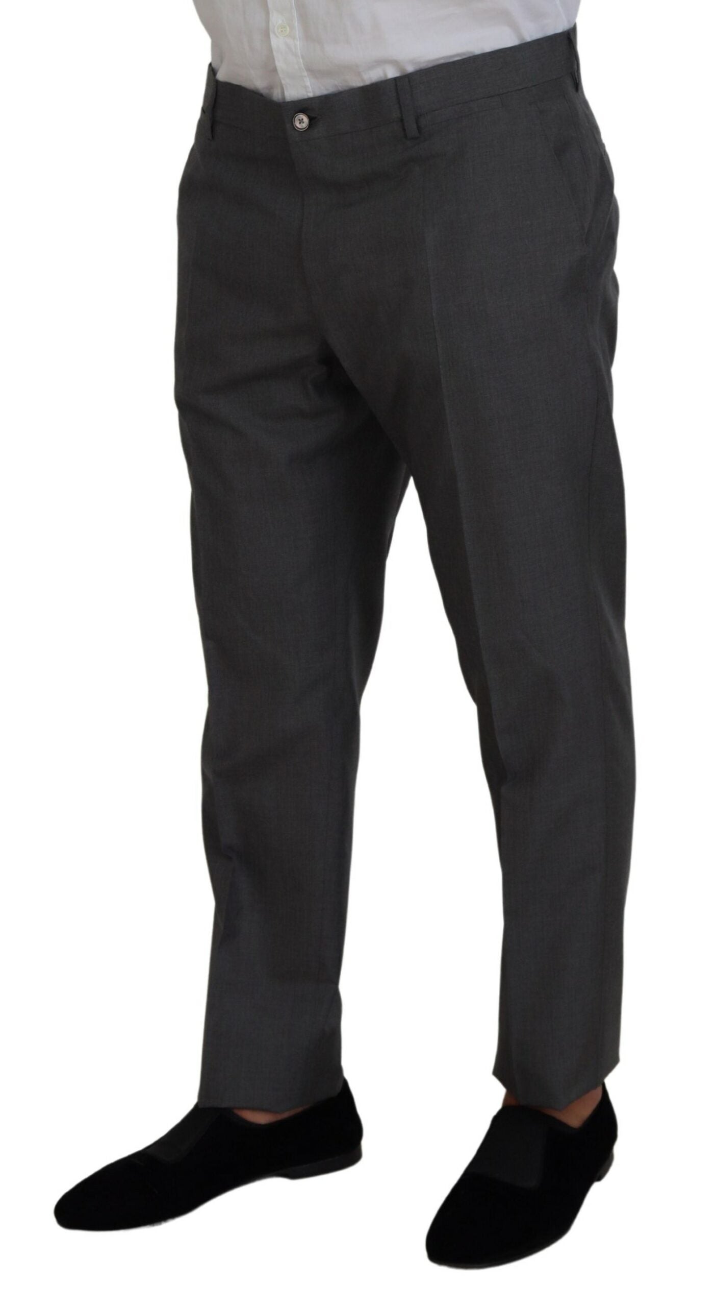 Dolce &amp; Gabbana Grauer MARTINI 3-teiliger Slim Fit Anzug