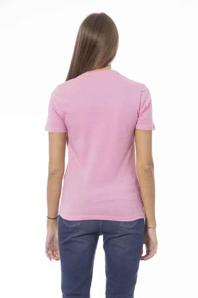 Baldinini Trend Mehrfarbiges Damen-T-Shirt aus Baumwolle