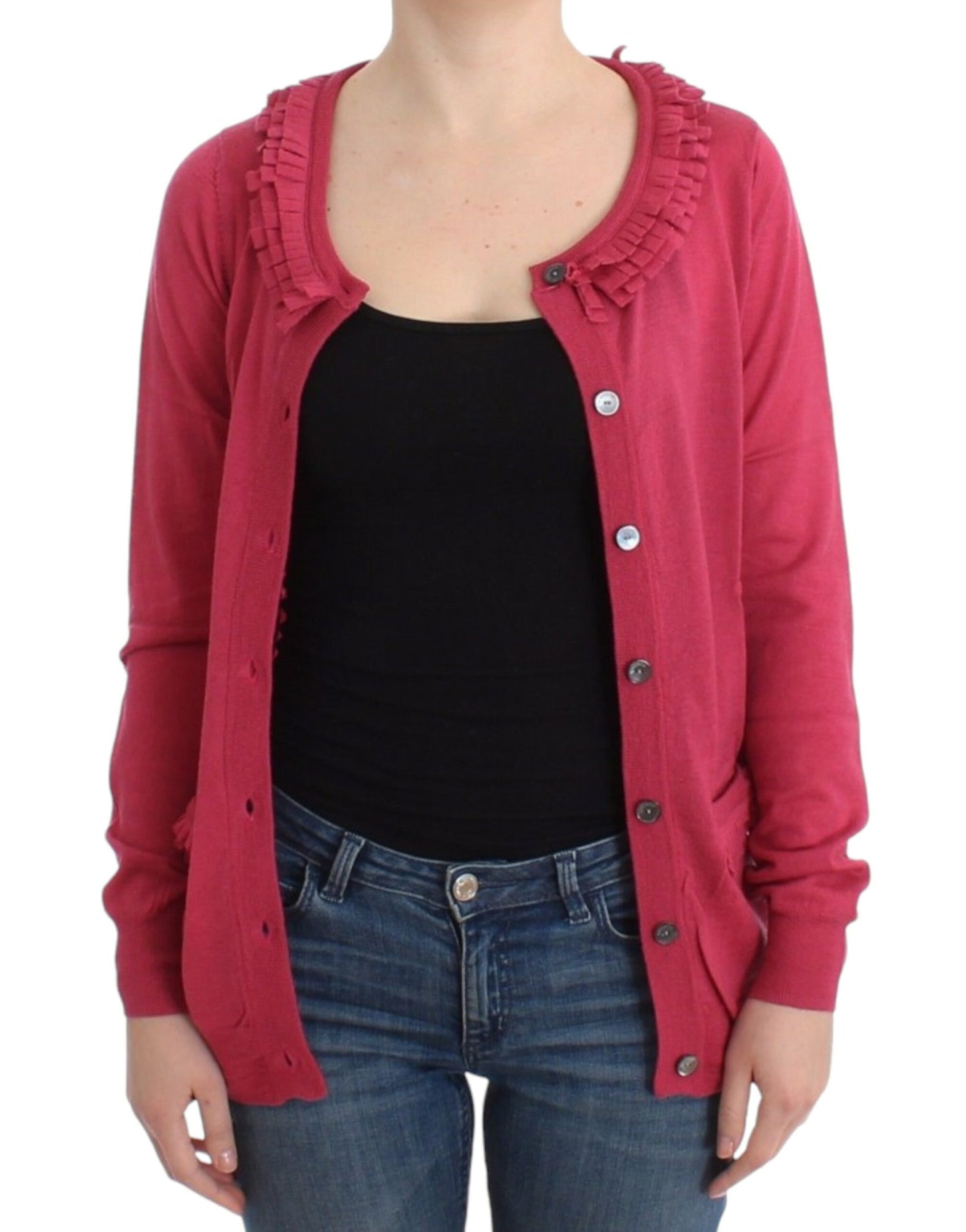 John Galliano Rosa Wollcardigan