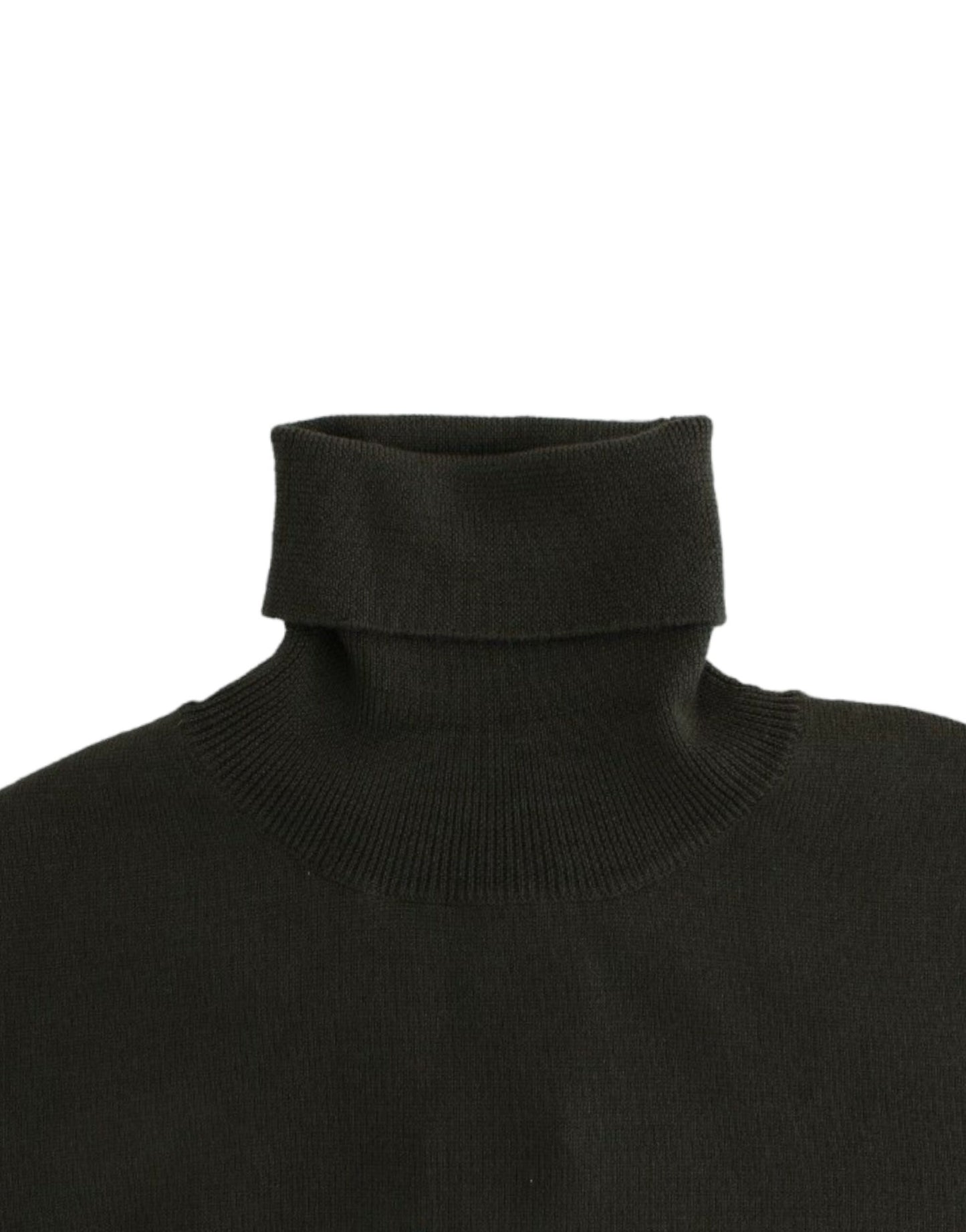 John Galliano Grüner Rollkragenpullover aus Wolle