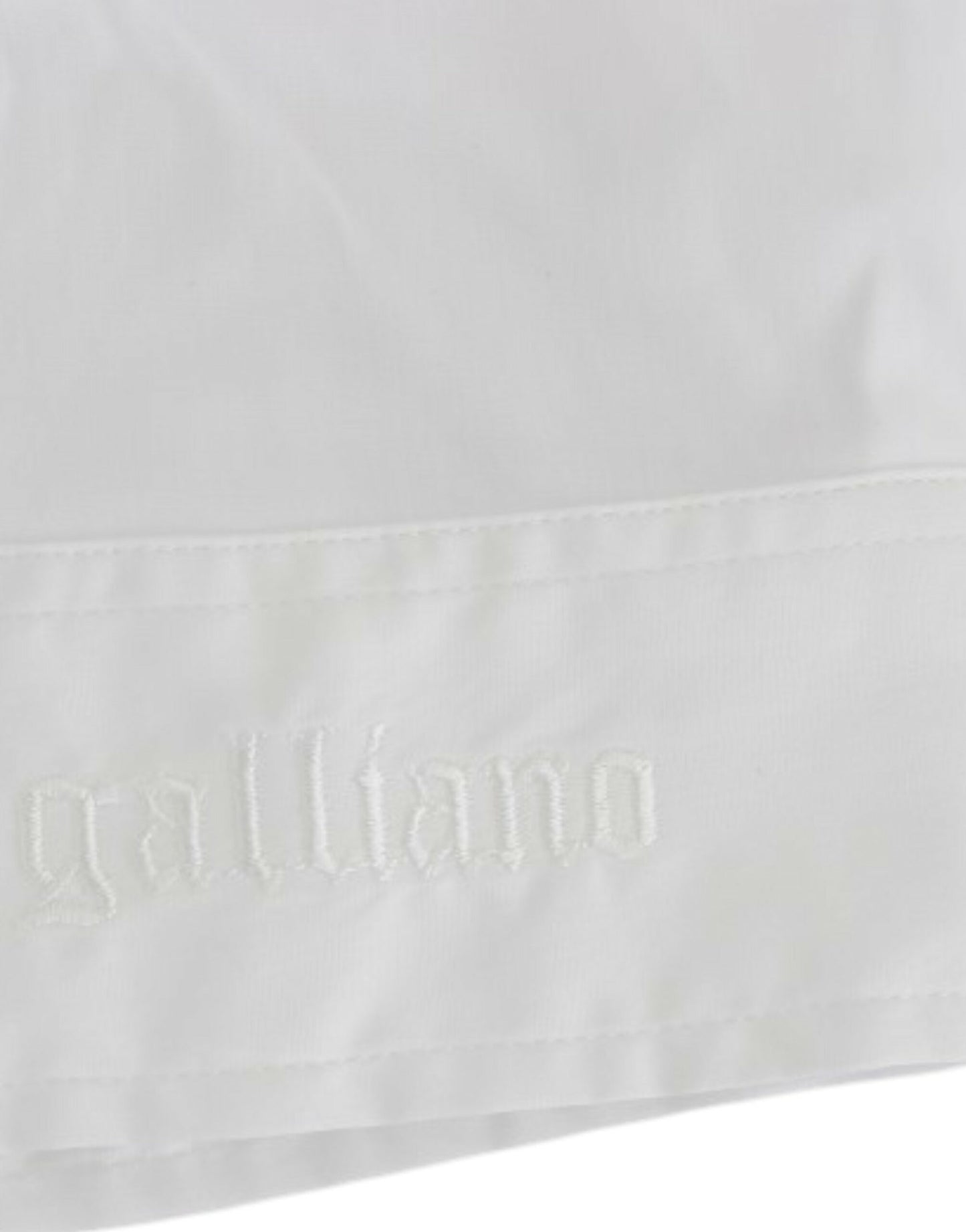 Weißes Baumwollhemd von John Galliano