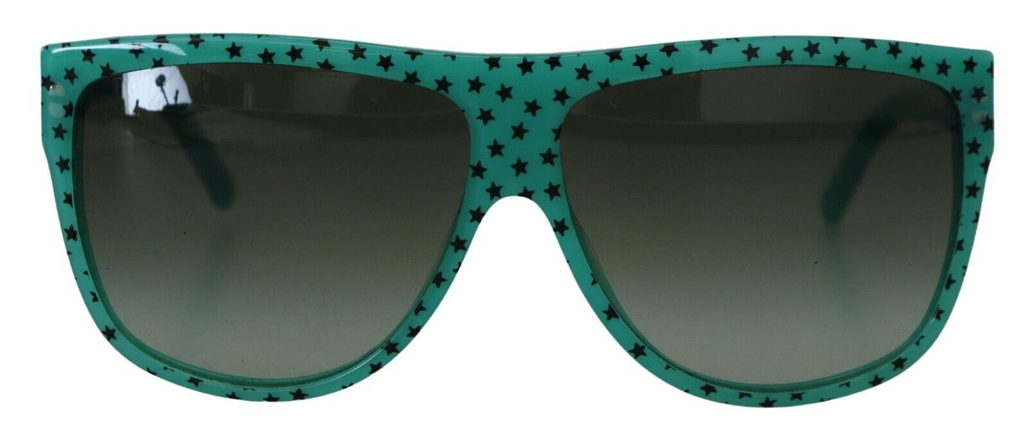 Dolce &amp; Gabbana – Quadratische Sonnenbrille aus Acetat mit grünen Sternen