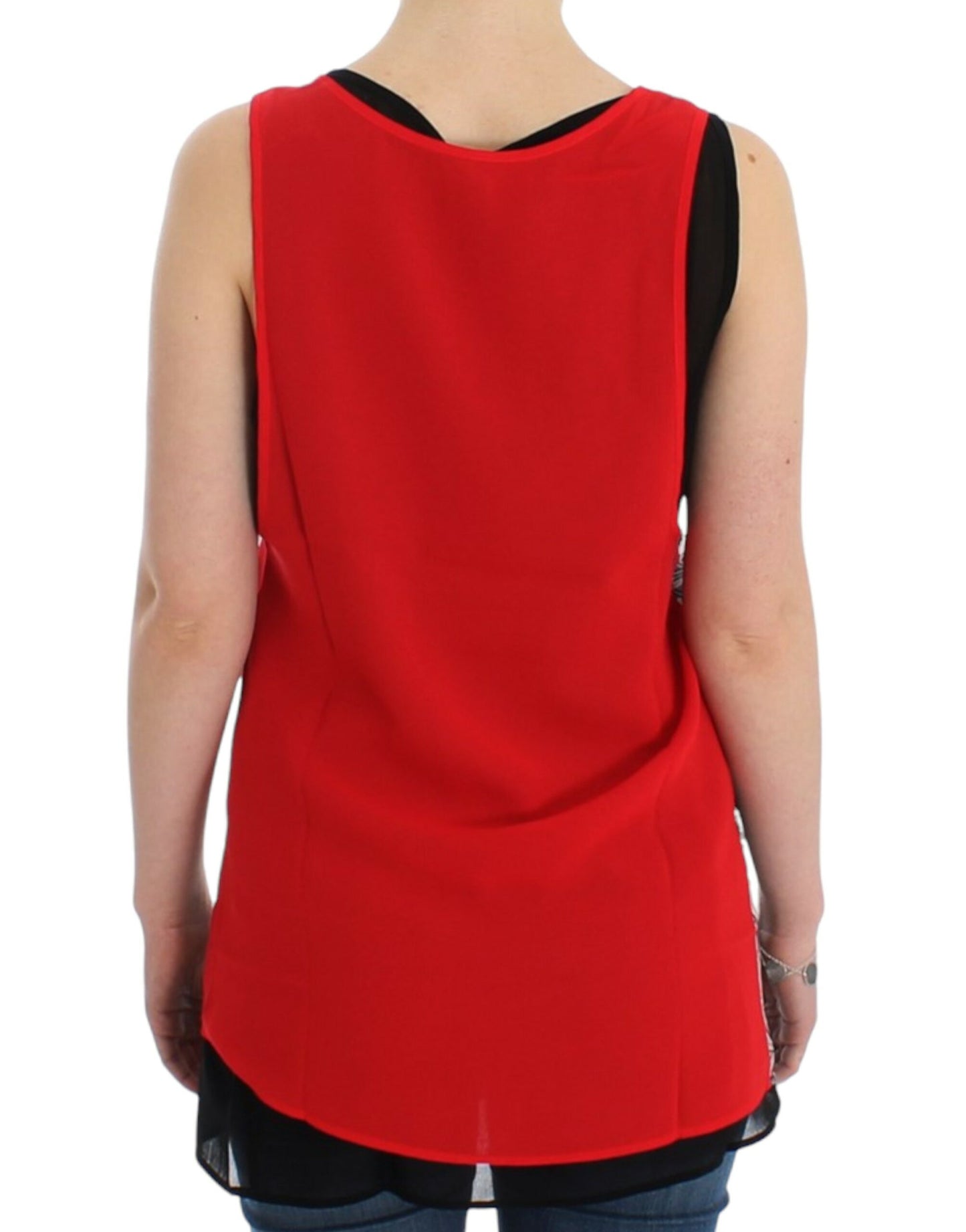 Costume National Schwarzes ärmelloses Top