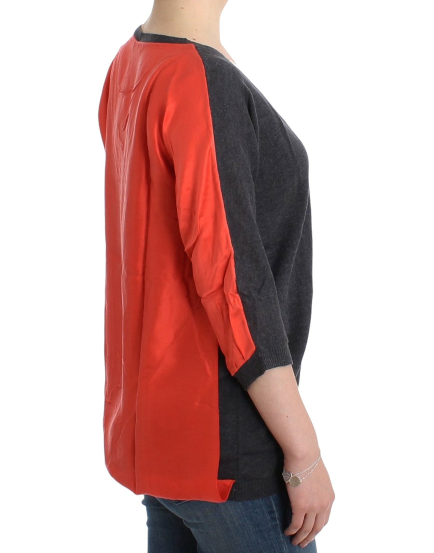 Costume National Grauer Kurzarmpullover