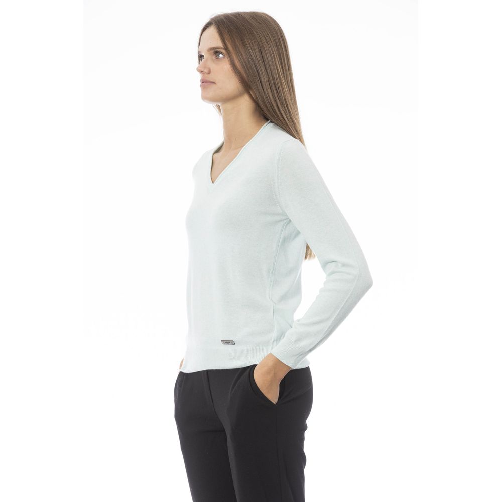 Baldinini Trend Light Blue Cashmere Women's Sweater