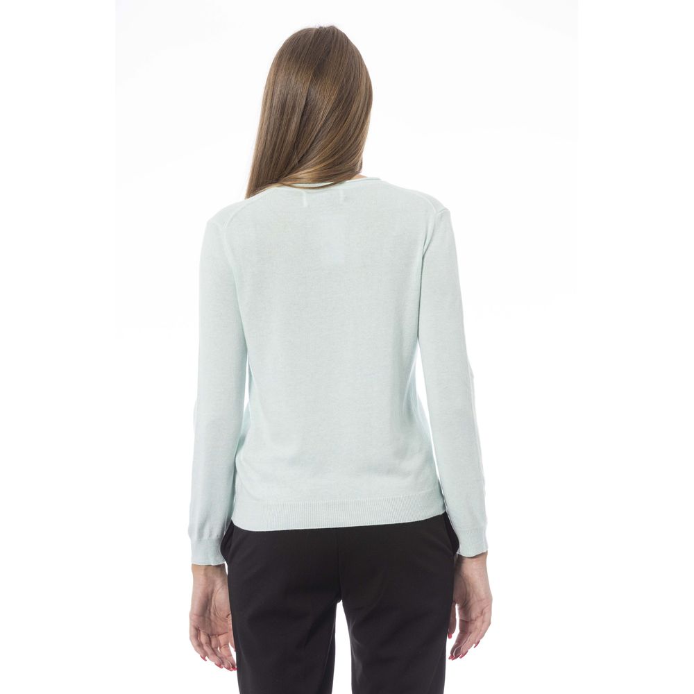 Baldinini Trend Light Blue Cashmere Women's Sweater