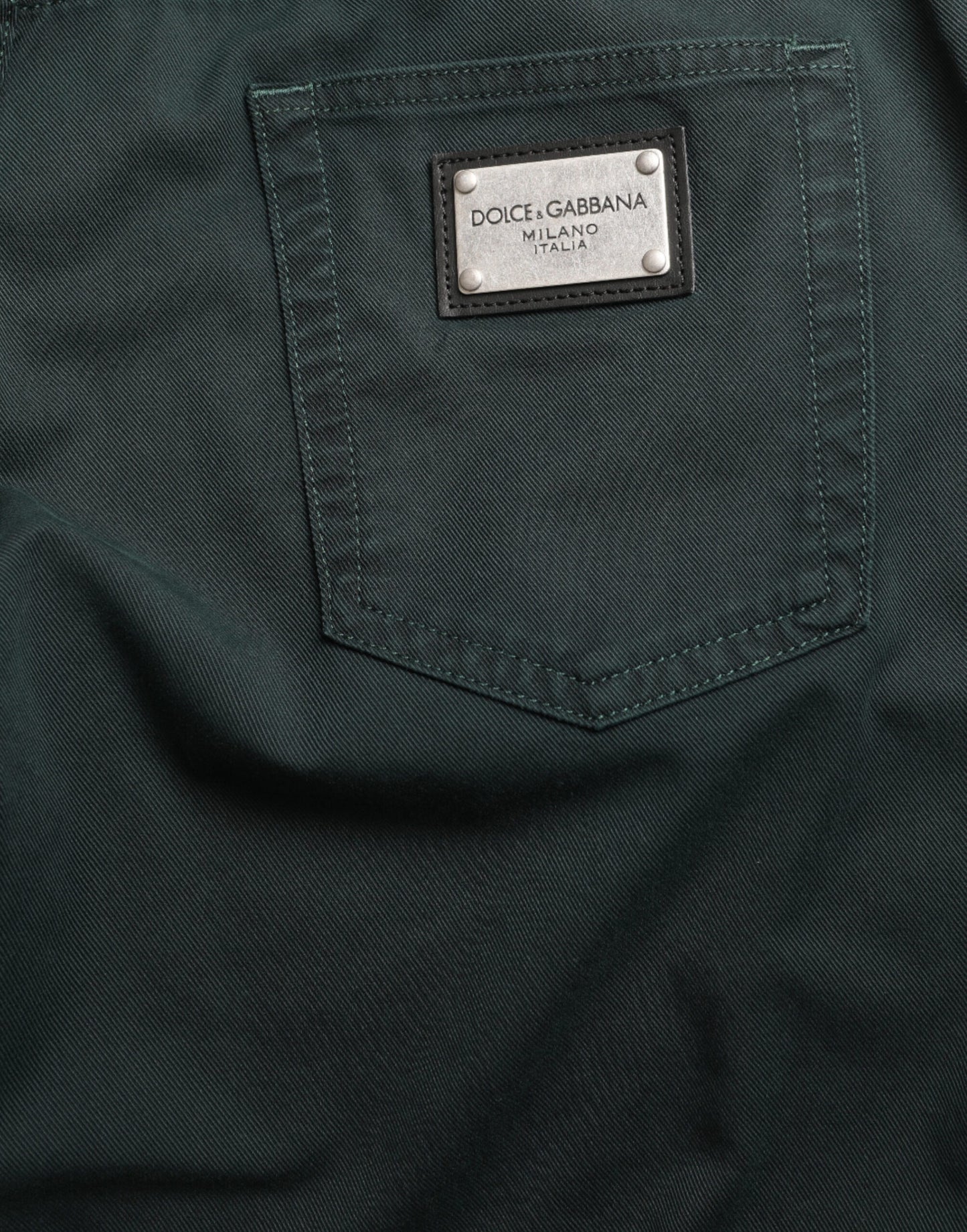 Dolce &amp; Gabbana Grüne Skinny-Jeans aus Baumwollstretch für Herren
