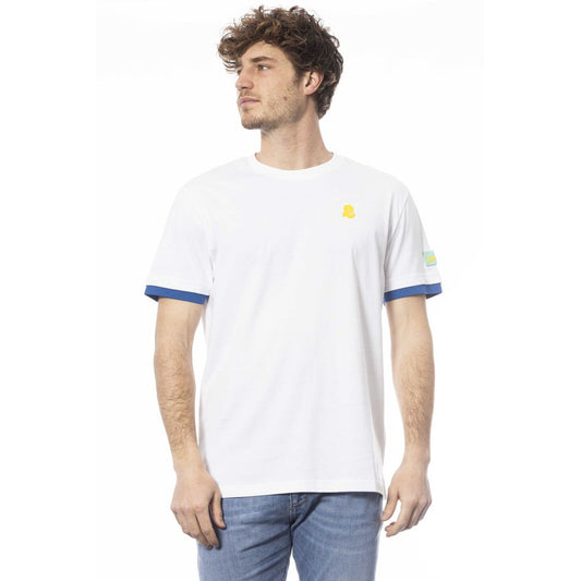 Invicta Weißes Baumwoll-Herren-T-Shirt