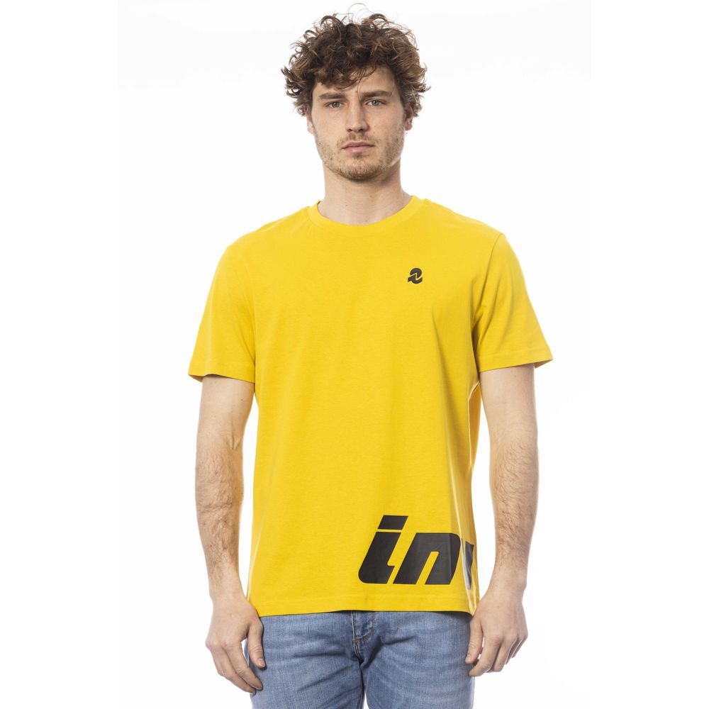 Invicta Herren-T-Shirt aus gelber Baumwolle