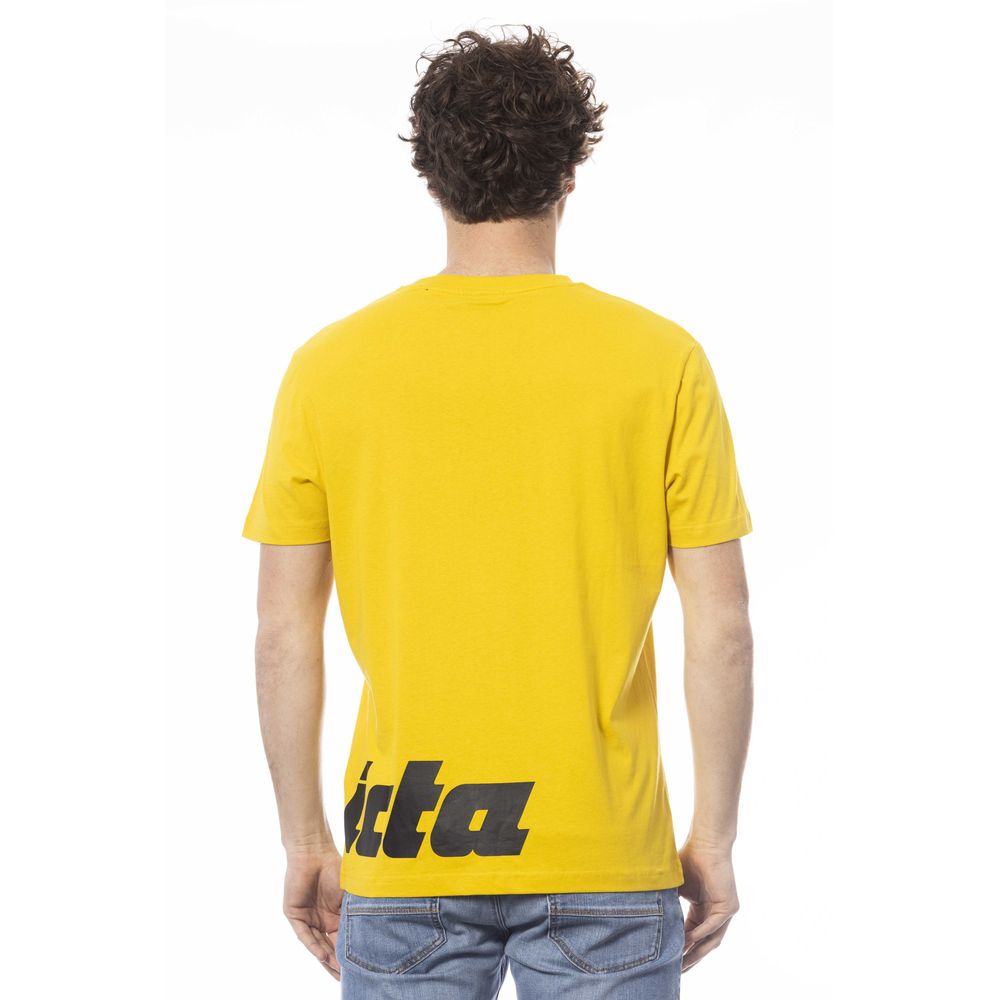 Invicta Herren-T-Shirt aus gelber Baumwolle