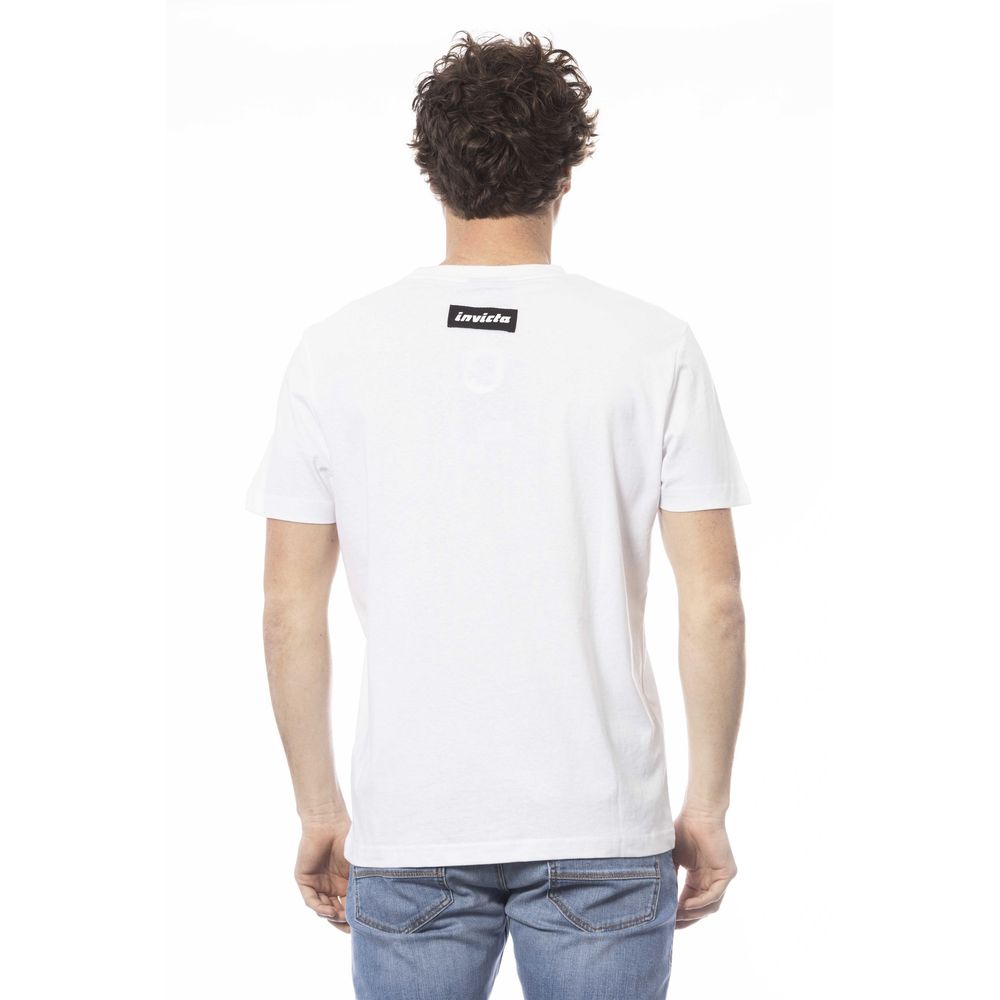 Invicta Weißes Baumwoll-T-Shirt für Herren