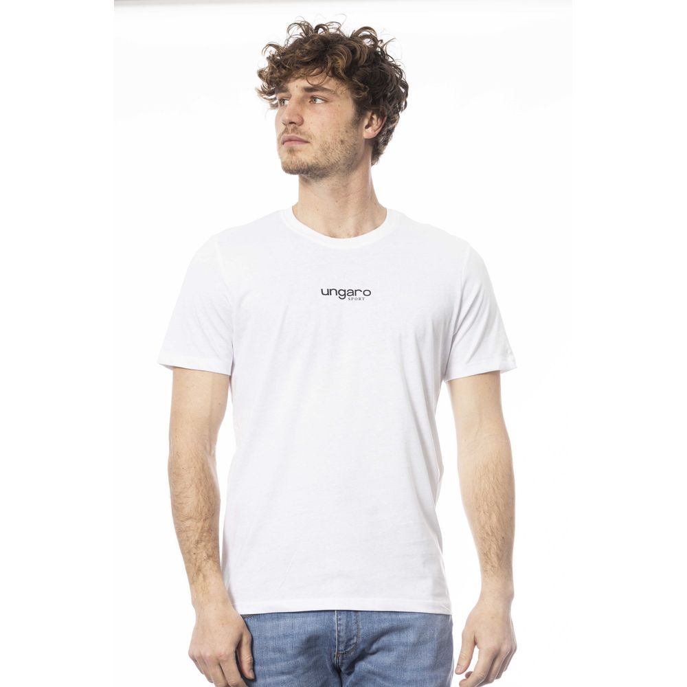 Ungaro Sport Weißes Baumwoll-T-Shirt für Herren