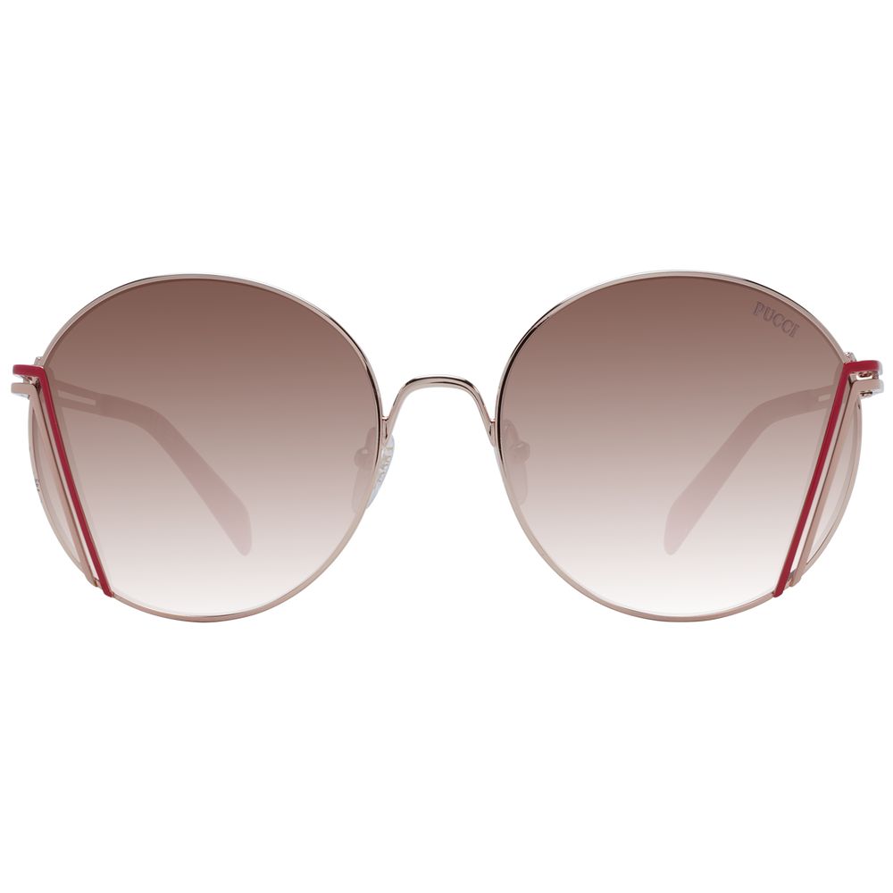 Emilio Pucci Rose Gold Metal Sunglasses