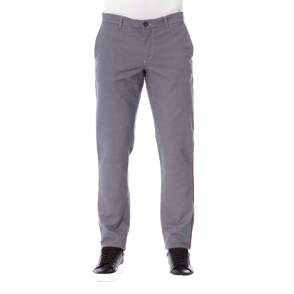 Trussardi Jeans Herrenhose aus blauer Baumwolle