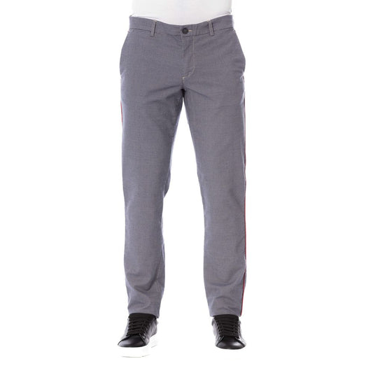 Trussardi Jeans Herrenhose aus blauer Baumwolle