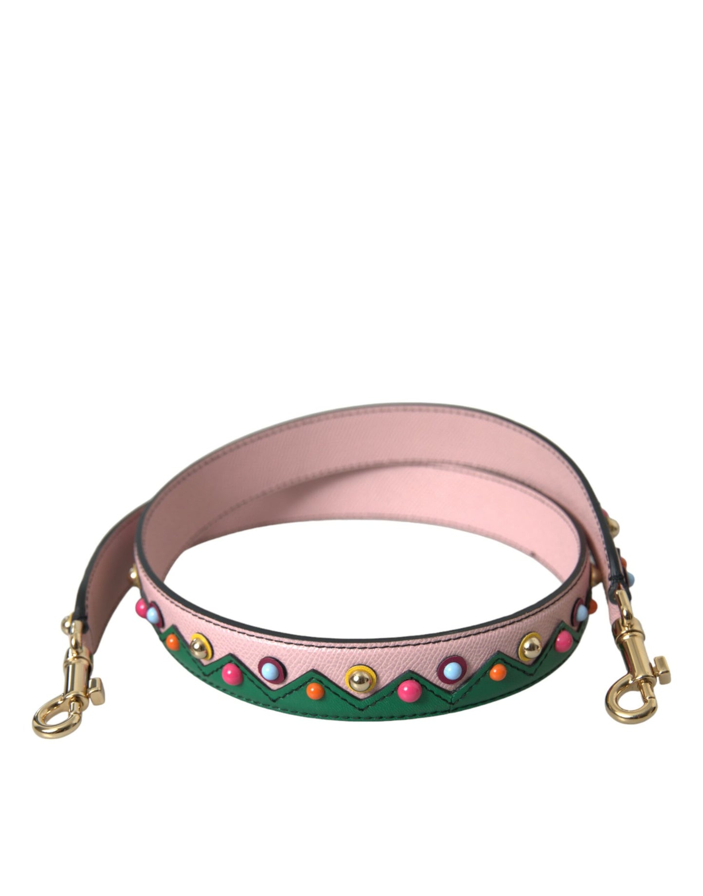 Dolce &amp; Gabbana Rosa Lederhandtaschen-Zubehör Schultergurt