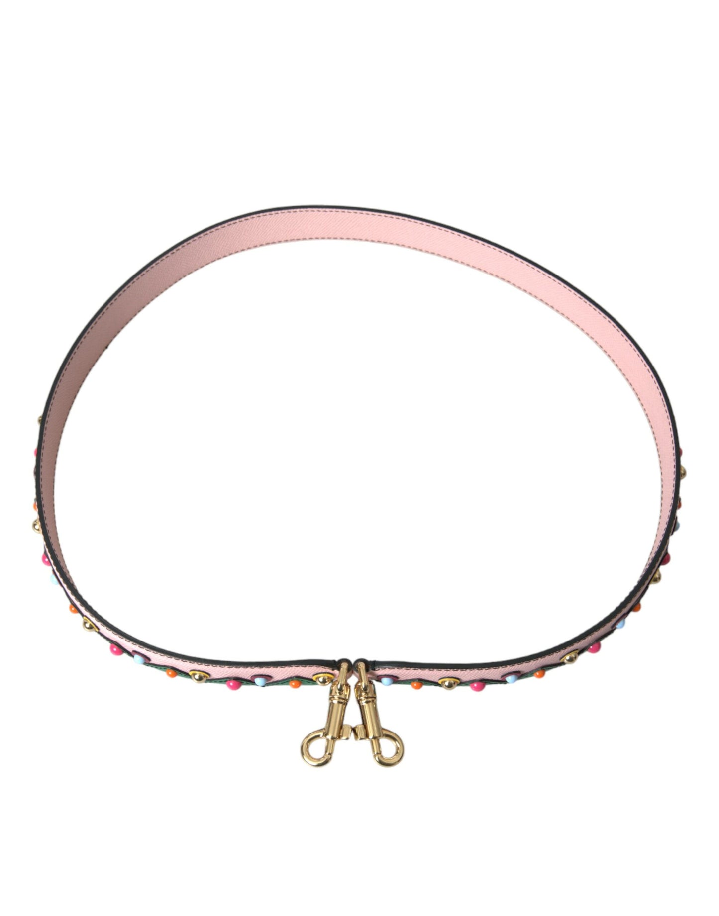 Dolce &amp; Gabbana Rosa Lederhandtaschen-Zubehör Schultergurt