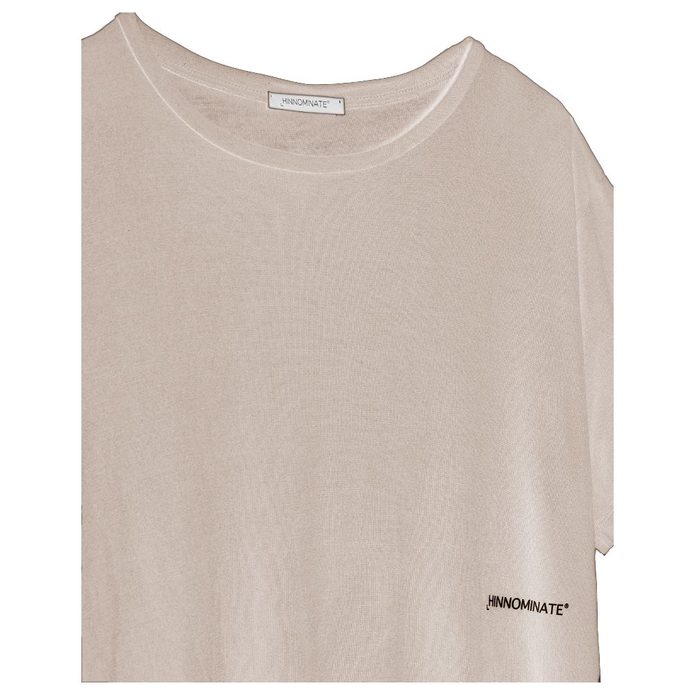 Hinnominate Beige Modal Damen T-Shirt