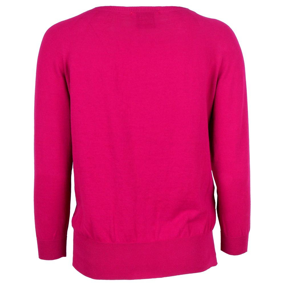 Alpha Studio Fuchsia Baumwollpullover