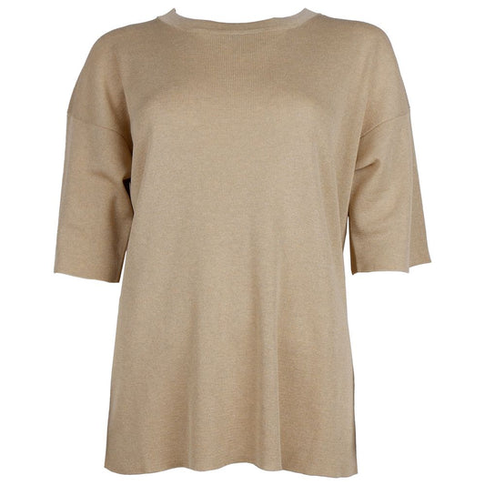 Alpha Studio – Beigefarbener Viskosepullover