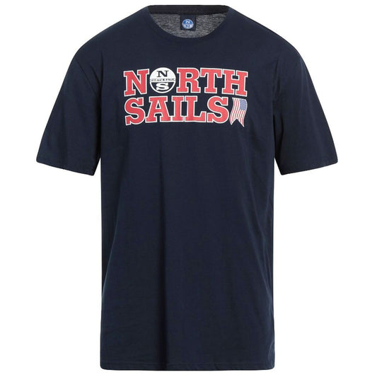 North Sails – Marineblaues Baumwoll-T-Shirt „Nautical Nostalgia“