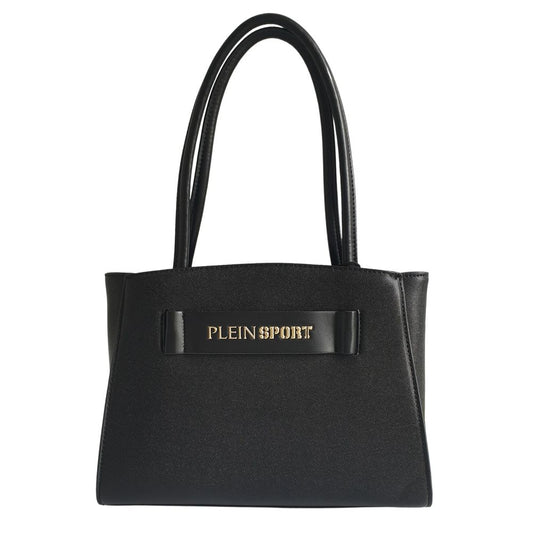 Plein Sport – Elegante schwarze Tragetasche mit drei Fächern