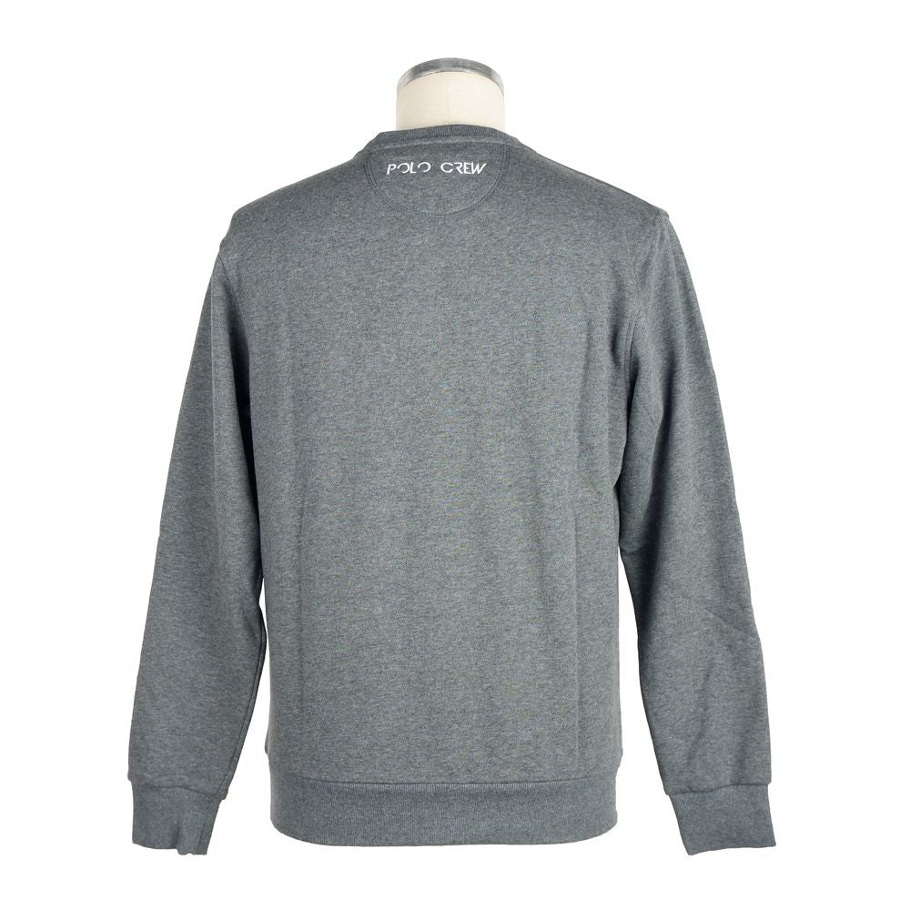 La Martina Grauer Baumwollpullover für Herren