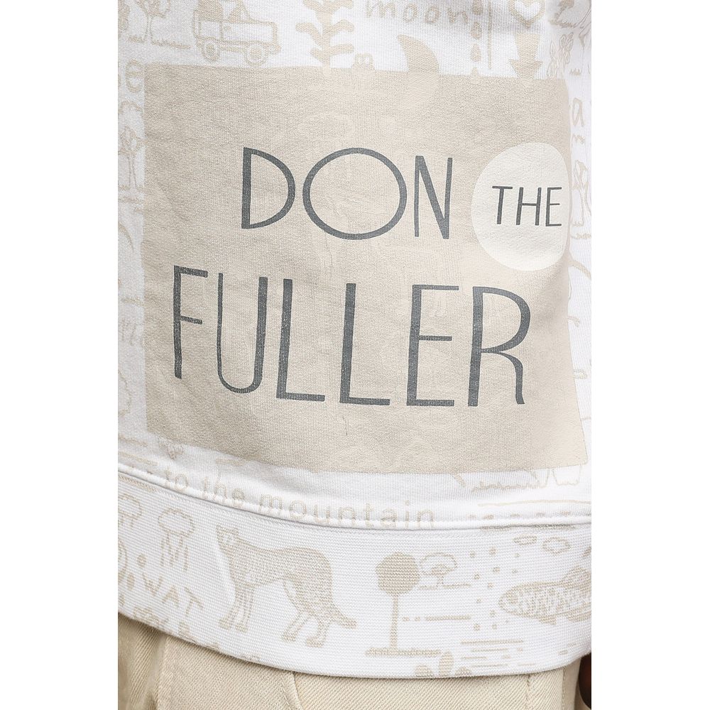 Don The Fuller – Weißer Herrenpullover aus Baumwolle