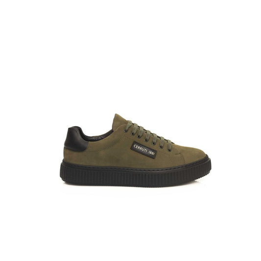 Cerruti 1881 Herren-Sneaker aus grünem Rindsleder