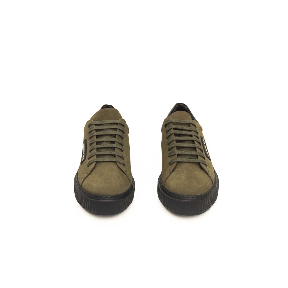 Cerruti 1881 Herren-Sneaker aus grünem Rindsleder
