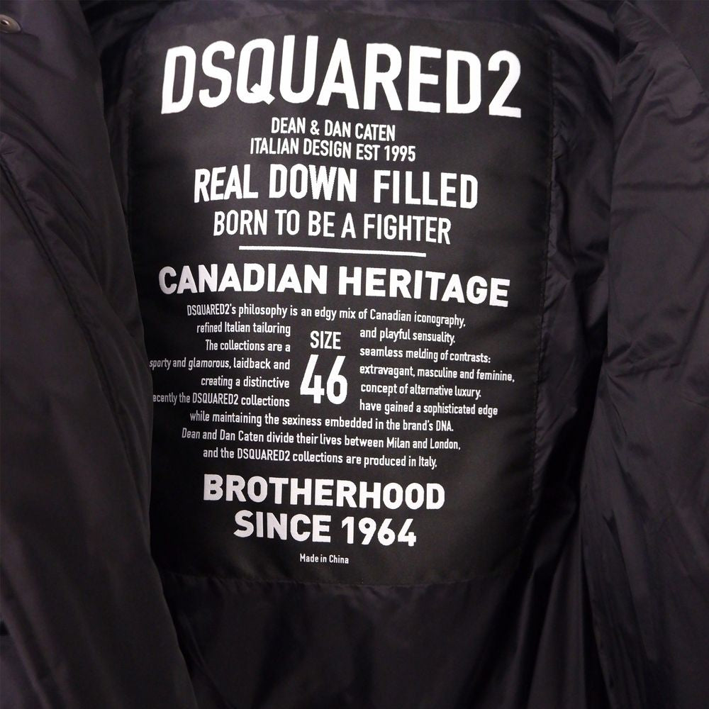 Dsquared² Schwarze Nylon-Herrenjacke