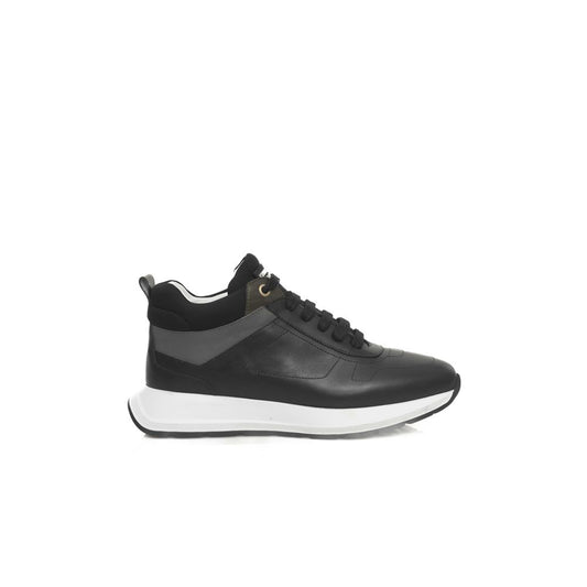 Cerruti 1881 Damen-Sneaker aus schwarzem Rindsleder