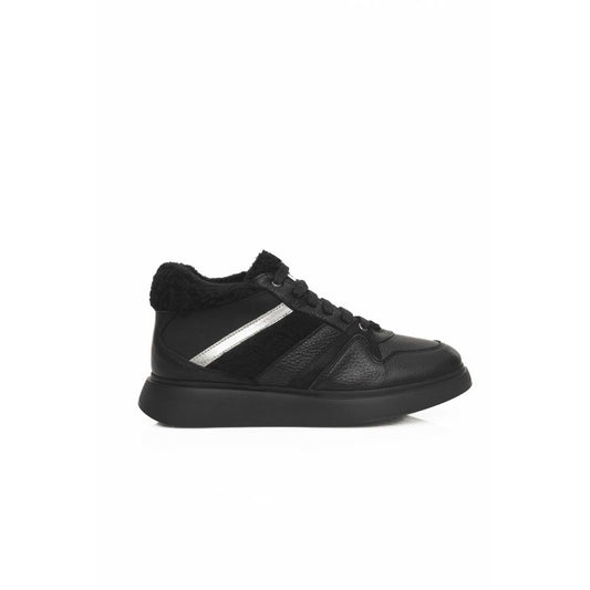 Cerruti 1881 Damen-Sneaker aus schwarzem Rindsleder