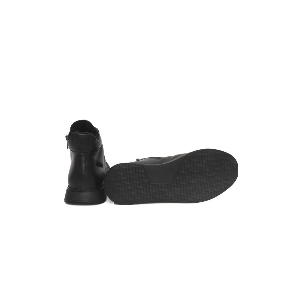 Cerruti 1881 Damen-Sneaker aus schwarzem Rindsleder