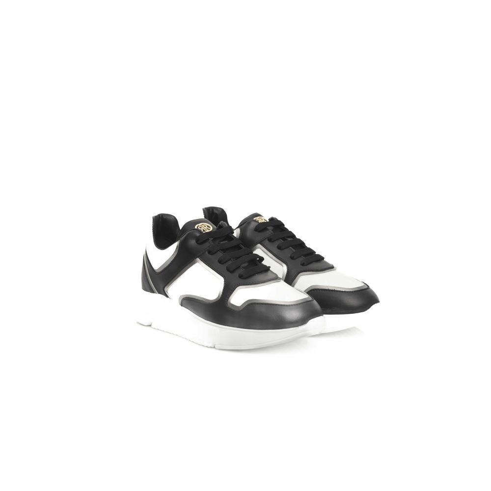 Cerruti 1881 Damen-Sneaker aus schwarzem Rindsleder