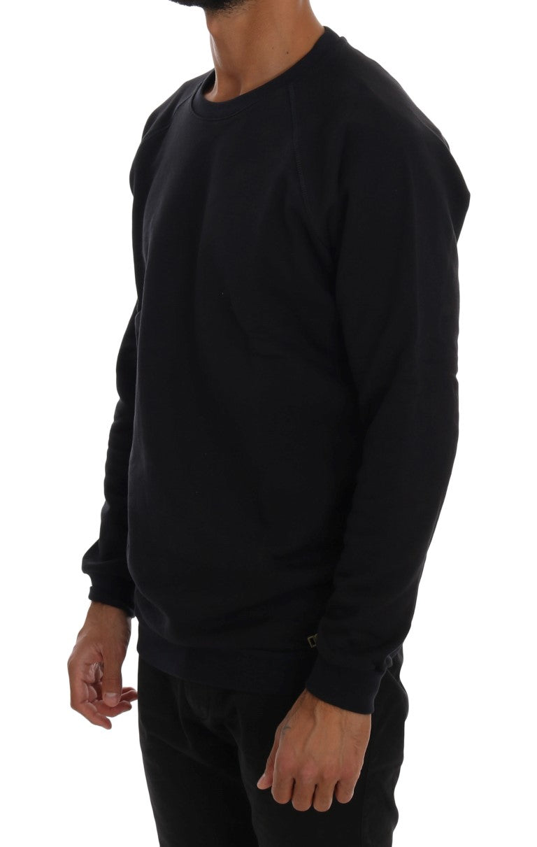 Blauer Baumwollpullover mit Rundhalsausschnitt von Daniele Alessandrini