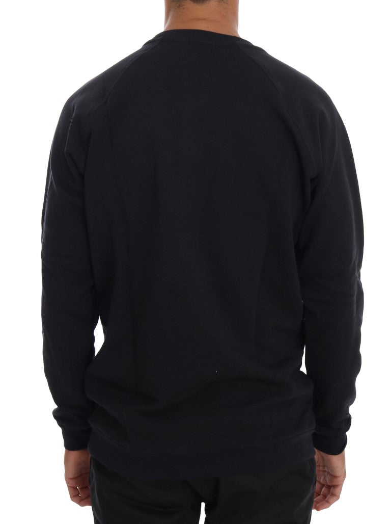 Blauer Baumwollpullover mit Rundhalsausschnitt von Daniele Alessandrini