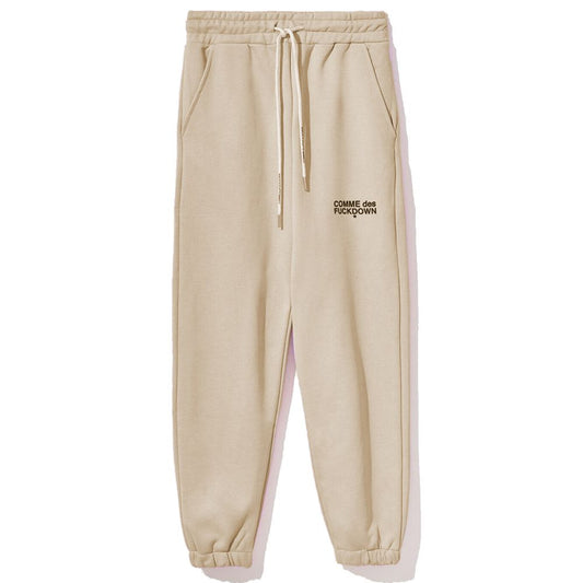 Comme Des Fuckdown Beige Baumwolljeans und -hose