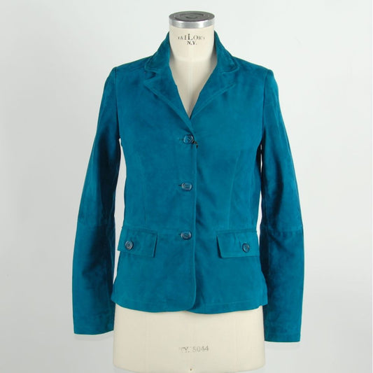 Emilio Romanelli Grüne Lederjacke für Damen