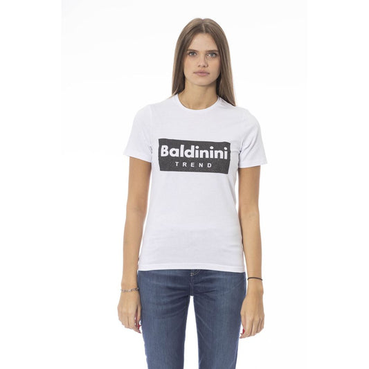 Baldinini Trend Weißes Baumwoll-Damentop