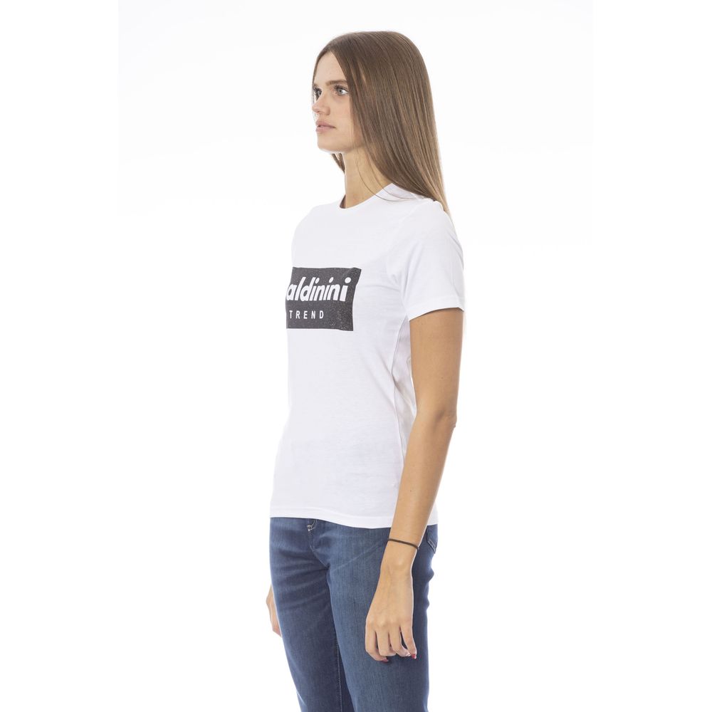 Baldinini Trend Weißes Baumwoll-Damentop
