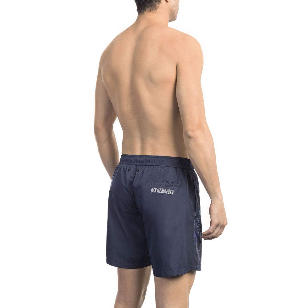 Bikkembergs – Blaue Polyester-Badeshorts für Herren