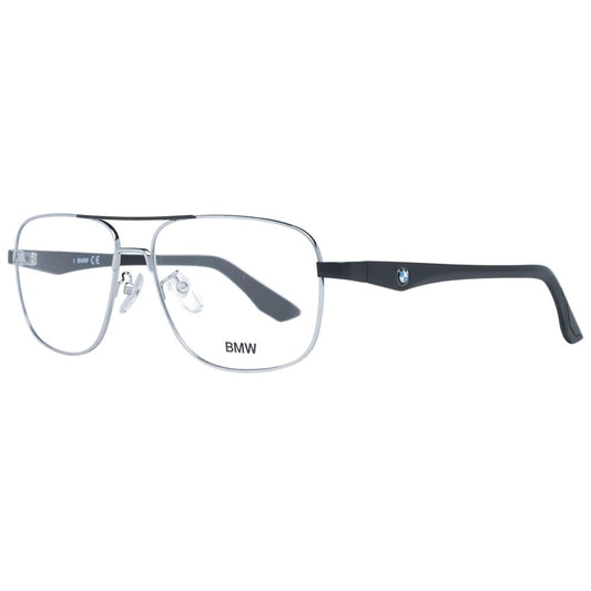 BMW Silver Men Glasses Frame