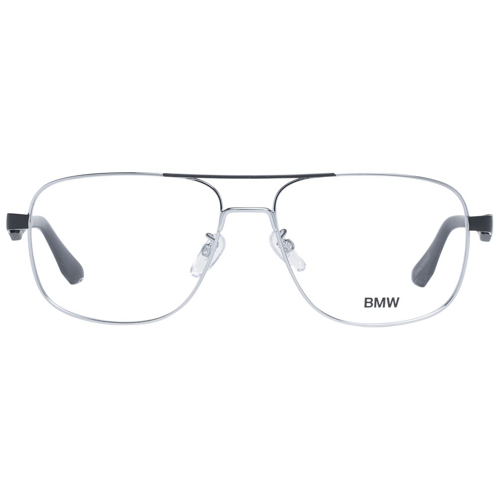 BMW Silver Men Glasses Frame