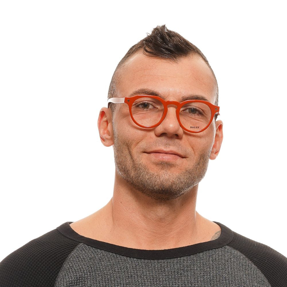 Bally Orange Men Glasses Frame
