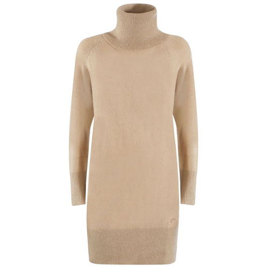 Yes Zee – Beiges Viskosekleid