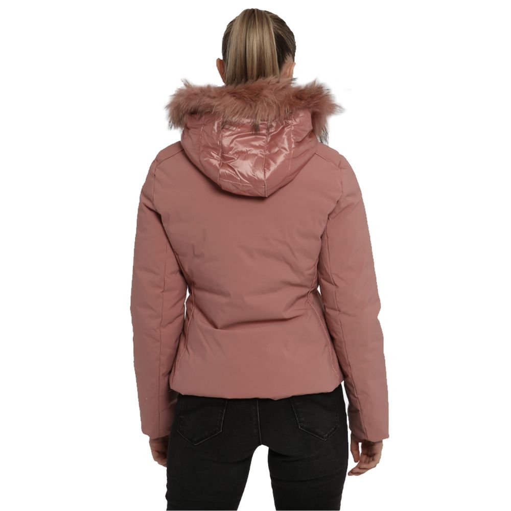 Yes Zee Pink Nylon Jacken &amp; Mantel