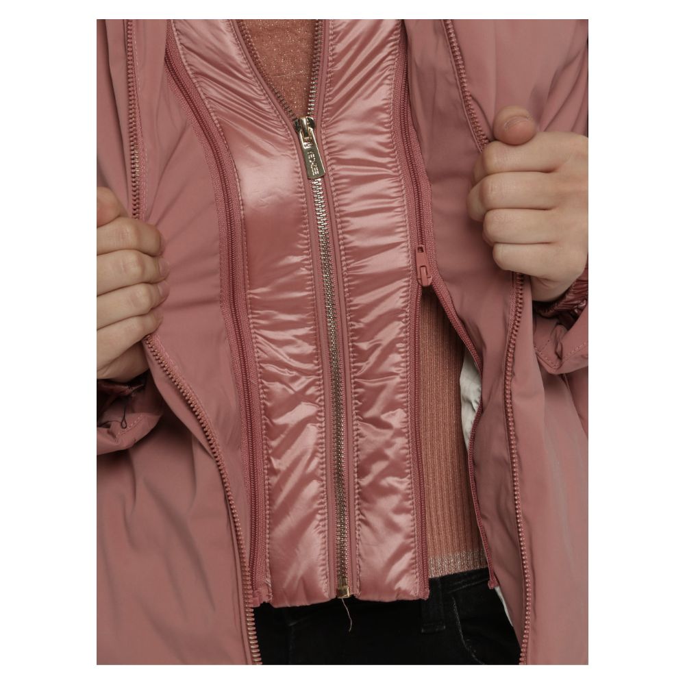 Yes Zee Pink Nylon Jacken &amp; Mantel